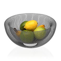 Fruitschaal Versa Grijs Staal Ijzer (15 cm)