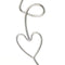 Decoratieve figuren Wit Zilverkleurig Keramisch Ijzer 15,7 x 8 x 42,9 cm