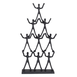 Decoratieve figuren Zwart Aluminium 36 x 8 x 70 cm