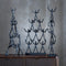 Decoratieve figuren Zwart Aluminium 36 x 8 x 70 cm
