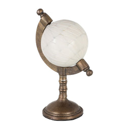 Decoratieve figuren Crème Gouden Hars Ijzer 10 x 10 x 34 cm