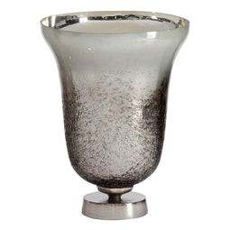 Vaas Zilverkleurig Aluminium Kristal 25 x 25 x 33 cm