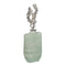 Fles Groen Zilverkleurig Aluminium Kristal 16 x 10 x 46 cm Decoratief