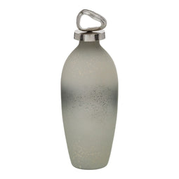 Fles Grijs Zilverkleurig Aluminium Kristal 12 x 12 x 36 cm Decoratief