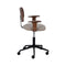 Bureaustoel Bruin Zwart Beige 60 x 60 x 89 cm
