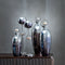 Kaarshouder Zilverkleurig Aluminium Kristal 11 x 11 x 51 cm