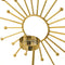 Kaarshouder Wit Gouden Keramisch Ijzer 18,4 x 8,4 x 29,1 cm