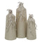 Fles Beige Zilverkleurig Aluminium Kristal 15 x 11 x 37 cm Decoratief
