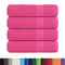 Douchehanddoeken 4 st 70x140 cm 360 g/m 100% katoen roze