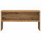 Tv-meubel 80x40x40 cm bewerkt hout artisanaal eikenkleur