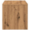 Tv-meubel 80x40x40 cm bewerkt hout artisanaal eikenkleur