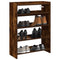 Schoenenrek 80x25x61,5 cm bewerkt hout gerookt eikenkleurig