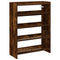 Schoenenrek 80x25x61,5 cm bewerkt hout gerookt eikenkleurig