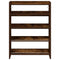 Schoenenrek 80x25x61,5 cm bewerkt hout gerookt eikenkleurig