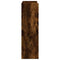 Schoenenrek 80x25x61,5 cm bewerkt hout gerookt eikenkleurig