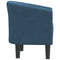 Kuipstoel fluweel donkerblauw