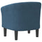 Kuipstoel fluweel donkerblauw