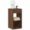 Nachtkastjes 2 st met lade 35x34x66,5 cm bruin eikenkleurig