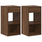 Nachtkastjes 2 st met lade 35x34x66,5 cm bruin eikenkleurig