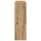 Schoenenrek 80x25x81 cm bewerkt hout artisanaal eikenkleur
