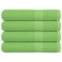 Saunahanddoeken 4 st 80x200 cm 360 g/m 100% katoen appelgroen