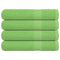 Saunahanddoeken 4 st 80x200 cm 360 g/m 100% katoen appelgroen