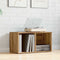 LP Opbergbox 69,5x34x36 cm bewerkt hout artisanaal eikenkleurig
