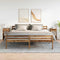 Nachtkastjes 2 st met lade 35x34x66,5 cm oud houtkleurig