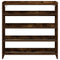 Schoenenrek 80x25x81 cm bewerkt hout gerookt eikenkleurig