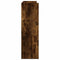 Schoenenrek 80x25x81 cm bewerkt hout gerookt eikenkleurig