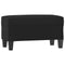 Bankje 70x35x41 cm kunstleer zwart