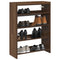 Schoenenrek 80x25x61,5 cm bewerkt hout bruin eikenkleur