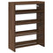 Schoenenrek 80x25x61,5 cm bewerkt hout bruin eikenkleur