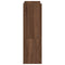 Schoenenrek 80x25x61,5 cm bewerkt hout bruin eikenkleur