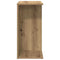Nachtkastje 46,5x29x61 cm bewerkt hout artisanaal eikenkleurig
