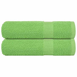 Douchehanddoeken 2 st 70x140 cm 360 g/m 100% katoen appelgroen