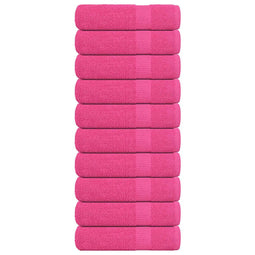 Douchehanddoeken 10 st 70x140 cm 360 g/m 100% katoen roze
