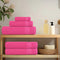 Douchehanddoeken 10 st 70x140 cm 360 g/m 100% katoen roze