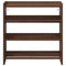 Schoenenrek 60x25x62 cm bewerkt hout bruin eikenkleur