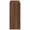 Schoenenrek 60x25x62 cm bewerkt hout bruin eikenkleur