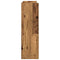 Schoenenrek 80x25x81 cm bewerkt hout oud houtkleurig