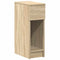 Nachtkastjes 2 st met lade 20x36x60 cm sonoma eikenkleurig