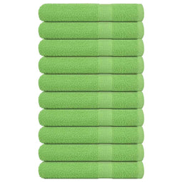 Handdoeken 10 st 100x200 cm 360 g/m 100% katoen appelgroen