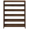 Schoenenrek 80x25x100 cm bewerkt hout bruin eikenkleur