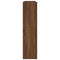 Schoenenrek 80x25x100 cm bewerkt hout bruin eikenkleur