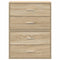 Kasten met 2 lades 2 st 60x31x40 cm bewerkt hout sonoma eiken
