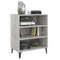 Dressoir 57x35x70 cm bewerkt hout betongrijs