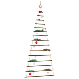 Hangende kerstboom met topster 100x210 cm naturel tak