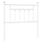 Hoofdbord 90 cm metaal wit