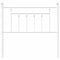 Hoofdbord 90 cm metaal wit